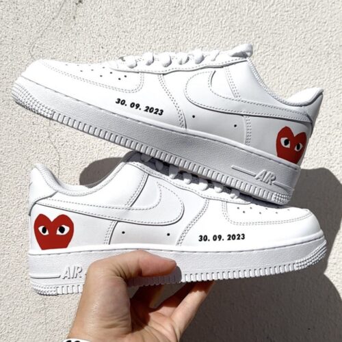 Comme Des Garçon Hearts<br> (With Special Date or Name)
